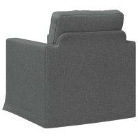 Produktbild för Soffa Mörkgrå 78 x 78 x 80 cm tyg
