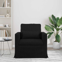 Produktbild för Soffa Svart 78 x 78 x 80 cm tyg