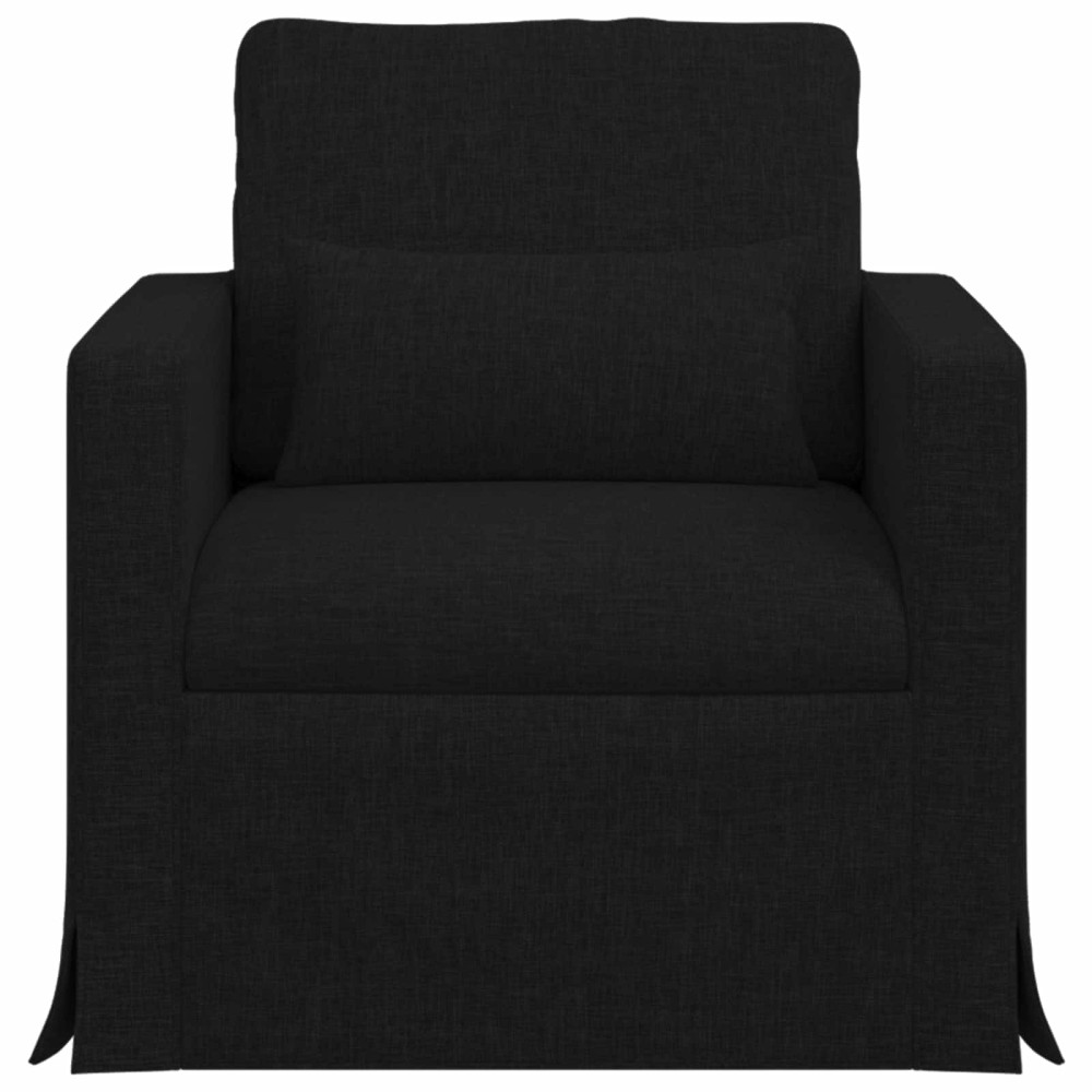 Produktbild för Soffa Svart 78 x 78 x 80 cm tyg