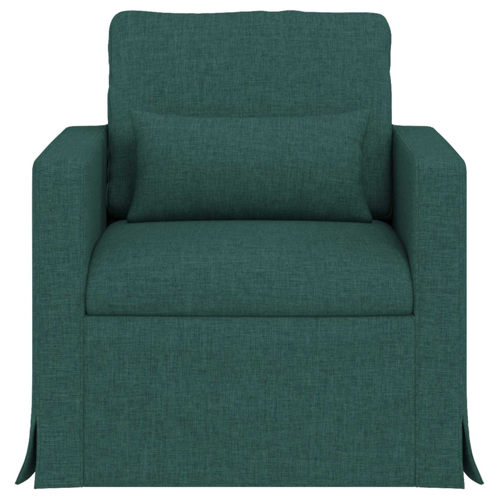 Produktbild för Soffa Mörkgrön 78 x 78 x 80 cm tyg