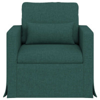 Produktbild för Soffa Mörkgrön 78 x 78 x 80 cm tyg