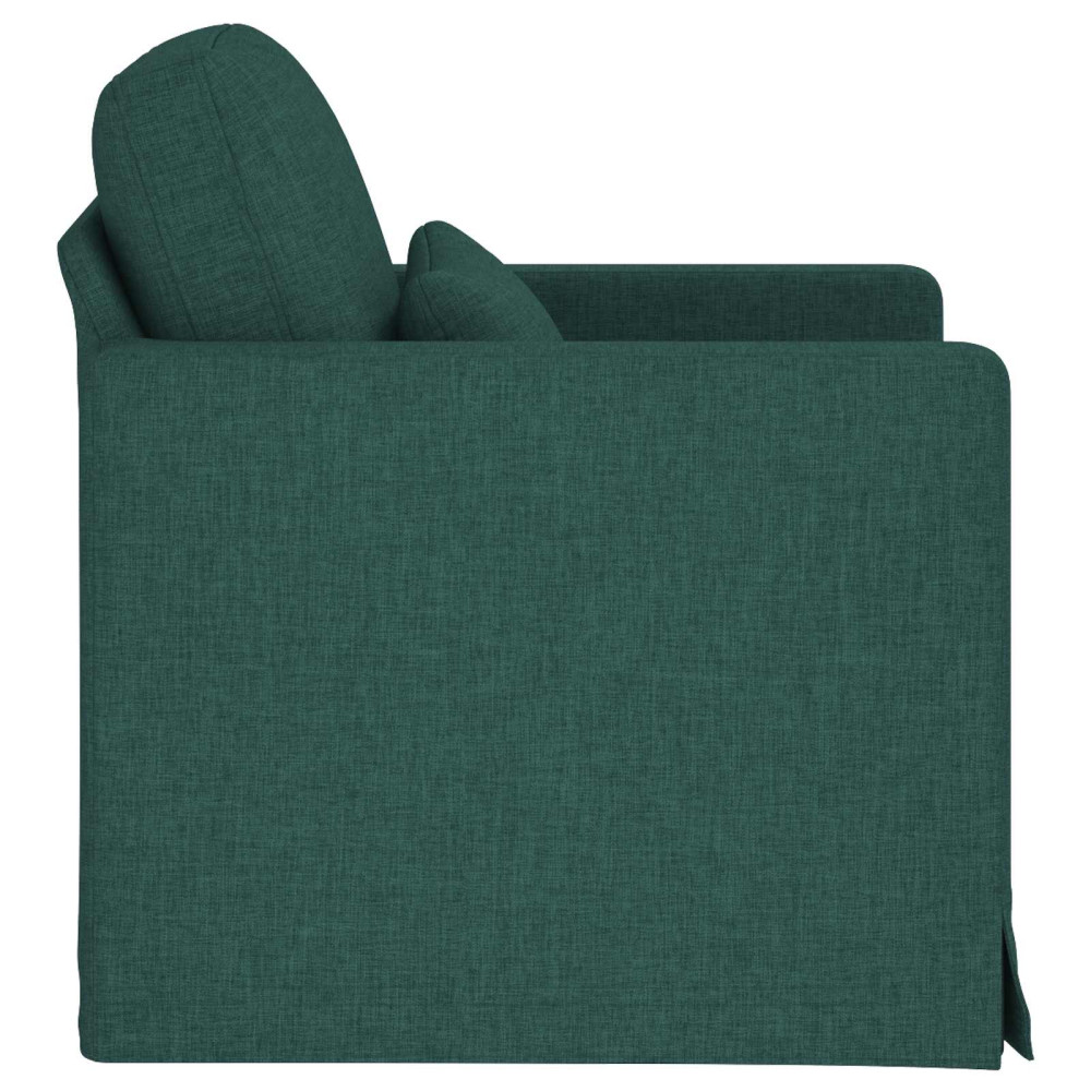 Produktbild för Soffa Mörkgrön 78 x 78 x 80 cm tyg