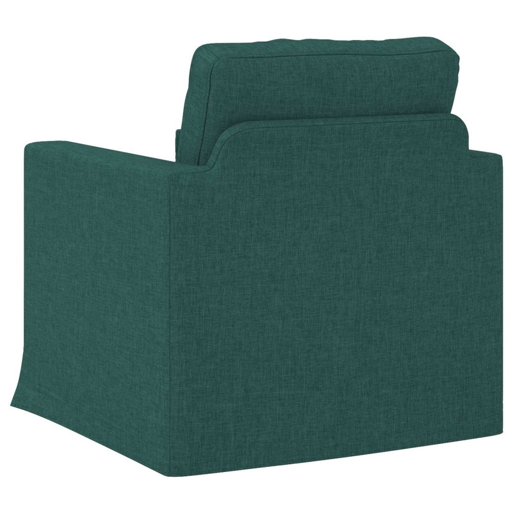 Produktbild för Soffa Mörkgrön 78 x 78 x 80 cm tyg