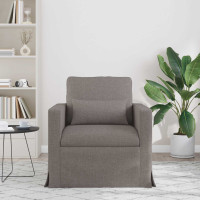 Produktbild för Soffa Taupe 78 x 78 x 80 cm tyg