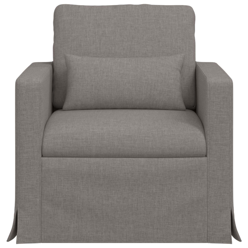 Produktbild för Soffa Taupe 78 x 78 x 80 cm tyg