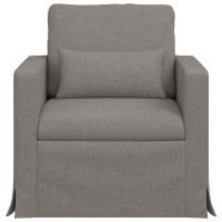 Produktbild för Soffa Taupe 78 x 78 x 80 cm tyg