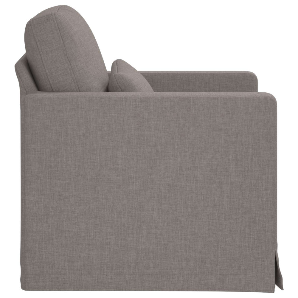 Produktbild för Soffa Taupe 78 x 78 x 80 cm tyg