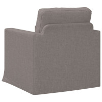 Produktbild för Soffa Taupe 78 x 78 x 80 cm tyg