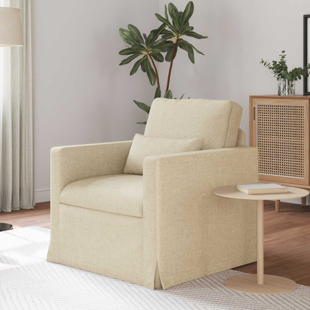 Produktbild för Soffa Kräm 78 x 78 x 80 cm tyg