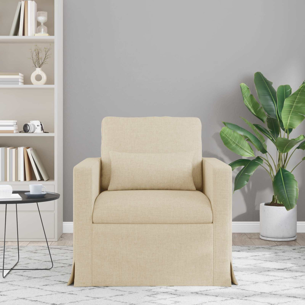 Produktbild för Soffa Kräm 78 x 78 x 80 cm tyg
