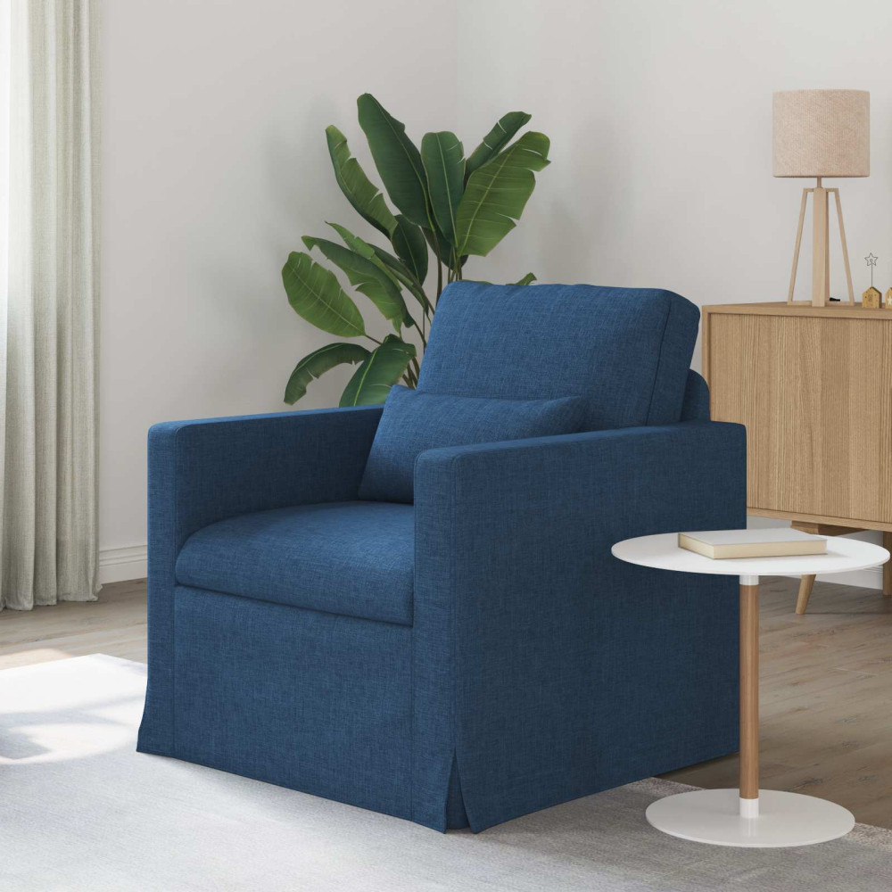 Produktbild för Soffa Blå 78 x 78 x 80 cm tyg