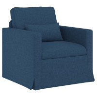 Produktbild för Soffa Blå 78 x 78 x 80 cm tyg