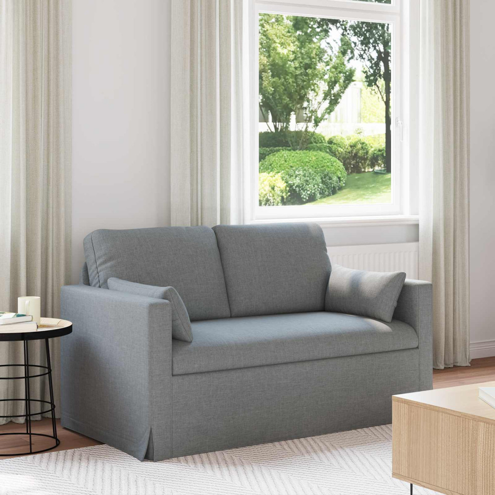 Produktbild för Soffa Ljusgrå 139 x 78 x 80 cm tyg
