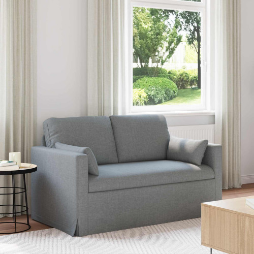 vidaXL Soffa Ljusgrå 139 x 78 x 80 cm tyg