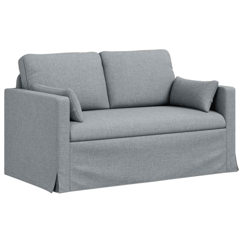 Produktbild för Soffa Ljusgrå 139 x 78 x 80 cm tyg
