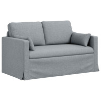 Produktbild för Soffa Ljusgrå 139 x 78 x 80 cm tyg