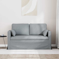 Produktbild för Soffa Ljusgrå 139 x 78 x 80 cm tyg