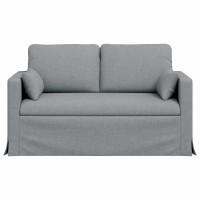 Produktbild för Soffa Ljusgrå 139 x 78 x 80 cm tyg