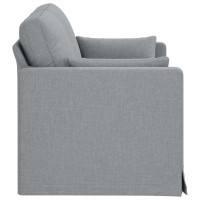 Produktbild för Soffa Ljusgrå 139 x 78 x 80 cm tyg