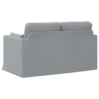 Produktbild för Soffa Ljusgrå 139 x 78 x 80 cm tyg