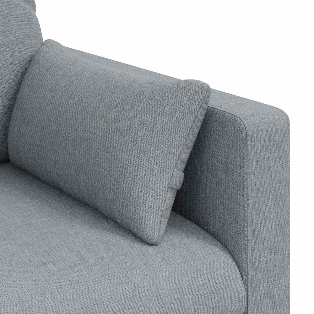 Produktbild för Soffa Ljusgrå 139 x 78 x 80 cm tyg