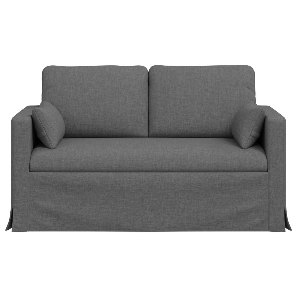 Produktbild för Soffa Mörkgrå 139 x 78 x 80 cm tyg