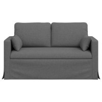 Produktbild för Soffa Mörkgrå 139 x 78 x 80 cm tyg