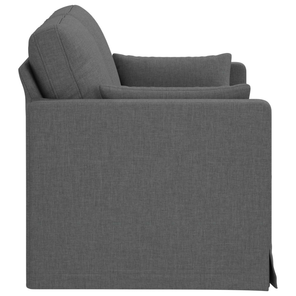 Produktbild för Soffa Mörkgrå 139 x 78 x 80 cm tyg