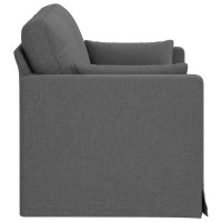 Produktbild för Soffa Mörkgrå 139 x 78 x 80 cm tyg