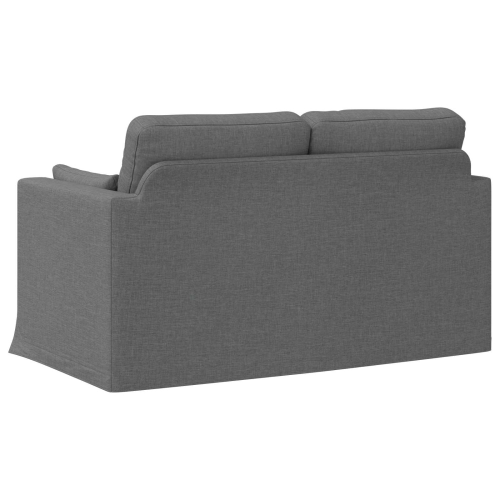 Produktbild för Soffa Mörkgrå 139 x 78 x 80 cm tyg