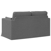 Produktbild för Soffa Mörkgrå 139 x 78 x 80 cm tyg