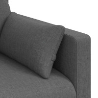 Produktbild för Soffa Mörkgrå 139 x 78 x 80 cm tyg