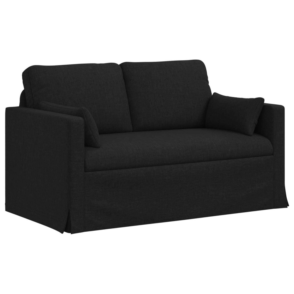 Produktbild för Soffa Svart 139 x 78 x 80 cm tyg