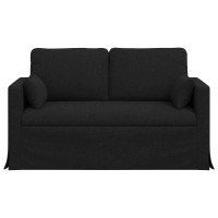 Produktbild för Soffa Svart 139 x 78 x 80 cm tyg