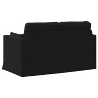 Produktbild för Soffa Svart 139 x 78 x 80 cm tyg