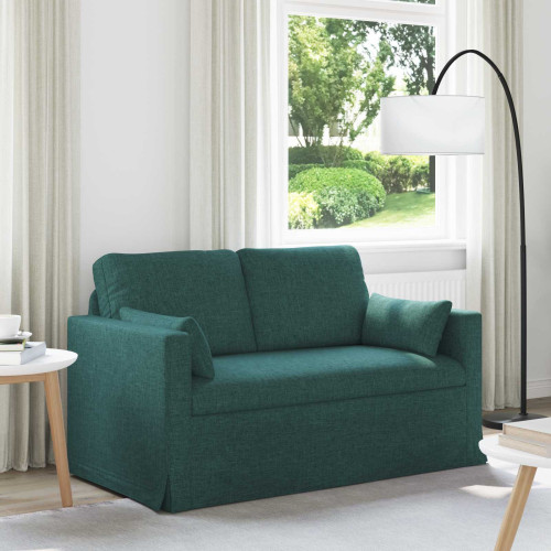 vidaXL Soffa Mörkgrön 139 x 78 x 80 cm tyg