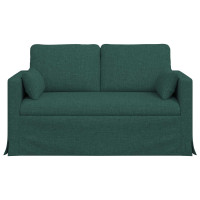 Produktbild för Soffa Mörkgrön 139 x 78 x 80 cm tyg