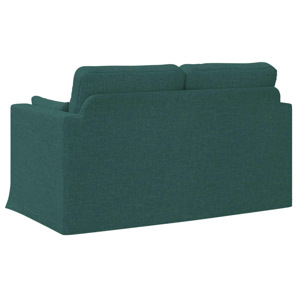 Produktbild för Soffa Mörkgrön 139 x 78 x 80 cm tyg
