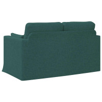 Produktbild för Soffa Mörkgrön 139 x 78 x 80 cm tyg