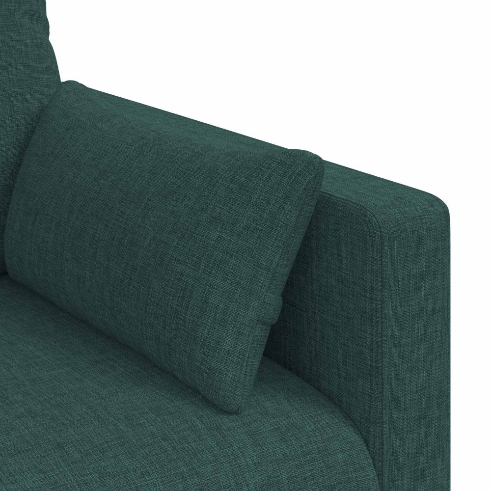 Produktbild för Soffa Mörkgrön 139 x 78 x 80 cm tyg