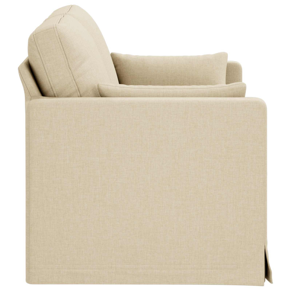Produktbild för Soffa Kräm 139 x 78 x 80 cm tyg