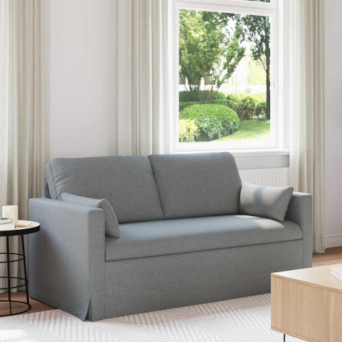 vidaXL Soffa Ljusgrå 158 x 78 x 80 cm tyg