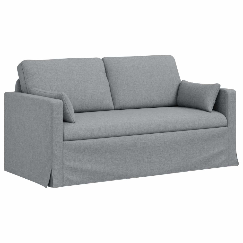 Produktbild för Soffa Ljusgrå 158 x 78 x 80 cm tyg
