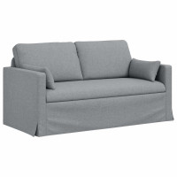 Produktbild för Soffa Ljusgrå 158 x 78 x 80 cm tyg