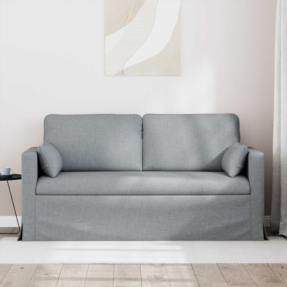 Produktbild för Soffa Ljusgrå 158 x 78 x 80 cm tyg