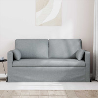 Produktbild för Soffa Ljusgrå 158 x 78 x 80 cm tyg