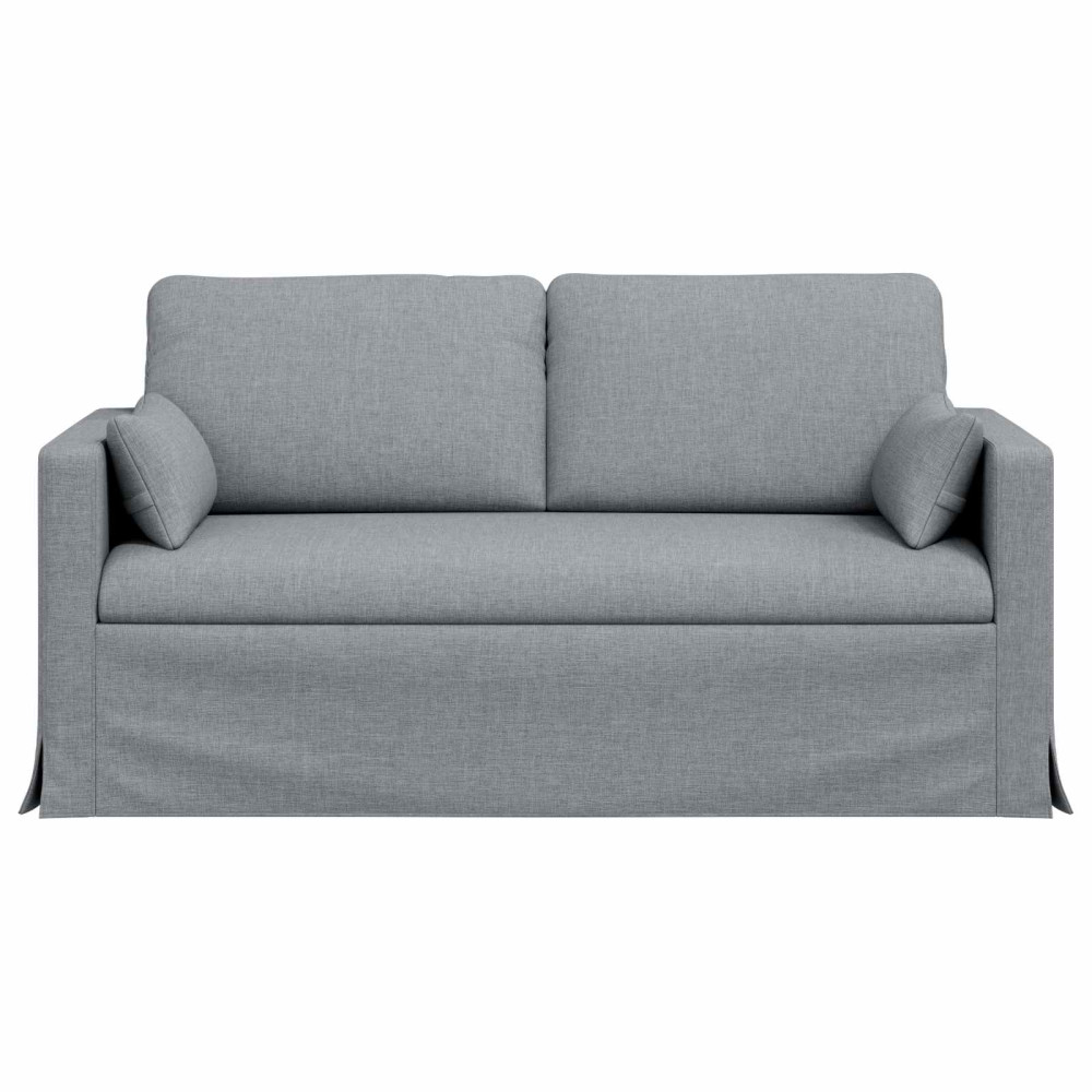 Produktbild för Soffa Ljusgrå 158 x 78 x 80 cm tyg