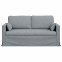 Produktbild för Soffa Ljusgrå 158 x 78 x 80 cm tyg