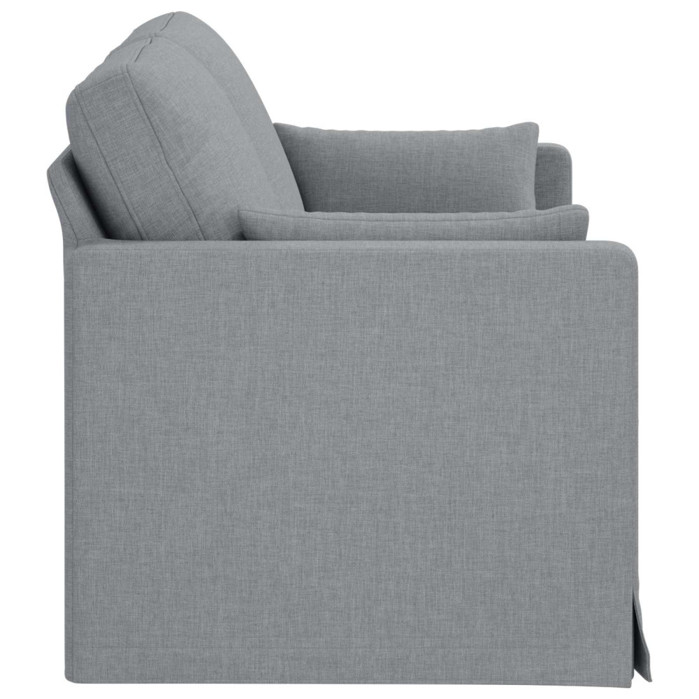 Produktbild för Soffa Ljusgrå 158 x 78 x 80 cm tyg