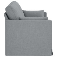 Produktbild för Soffa Ljusgrå 158 x 78 x 80 cm tyg